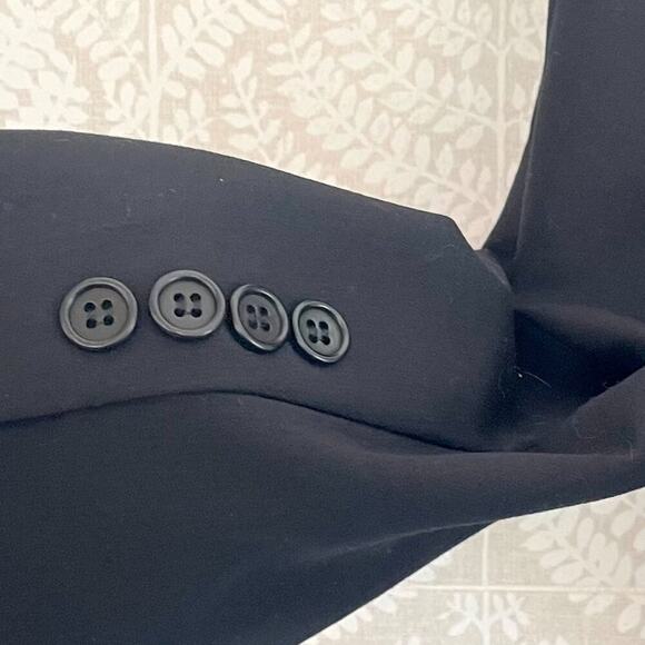 Roberto Villini Italian Wool Black 3 Button Blazer, Jacket, Coat, Lined, 40S - Picture 4 of 16